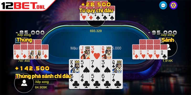 Kỹ năng chơi bài mậu binh tinh tế còn nằm ở việc khai thác tâm lý đối thủ